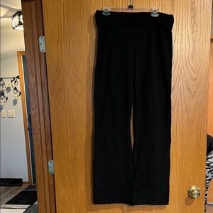 Black flare leggings
